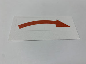 Decal Directional Arrow Red or White