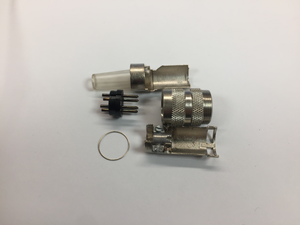 5 Pin male metal minature cable mount plug solder